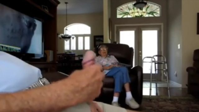 Son masturbates in front of his good mother and cums