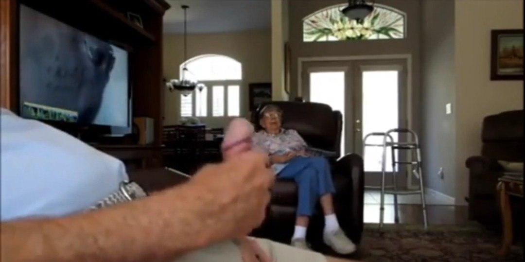 Son masturbates in front of his good mother and cums