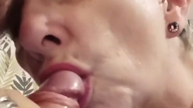 Sylvia Ringer sucks, masturbates and swallows cum