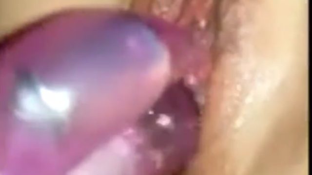Mom masturbates with a dildo and accidentally sends me the video on WhatsApp